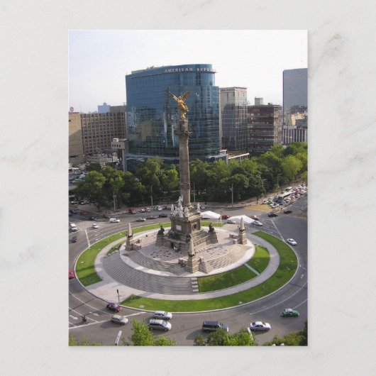 Mexico City Paseo de la Reforma Postkarte (Vorderseite)