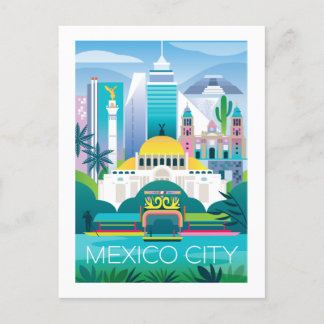 Mexico City Postcard Postkarte