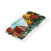 Mexico City View CDMX Retro Vintage Travel Magnet (Linke Seite)