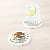 Mexico Coat of Arms Beverage Getränkeuntersetzer (Seite)