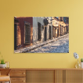 Mexico Cobblestone Street Leinwanddruck (Insitu (Wohnzimmer))
