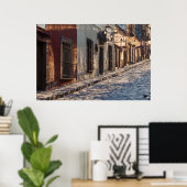 Mexico Cobblestone Street Poster (Heimbüro)