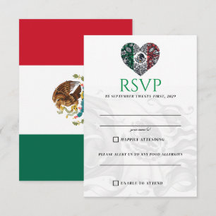 Mexico Couple RSVP Card Karte