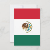 Mexico Couple RSVP Card Karte (Rückseite)