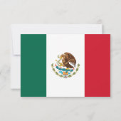 Mexico Couple RSVP Karte (Rückseite)