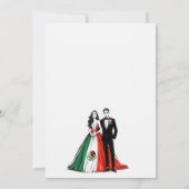 Mexico Couple Wedding Einladung (Rückseite)