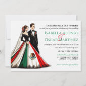 Mexico Couple Wedding Einladung (Vorderseite)