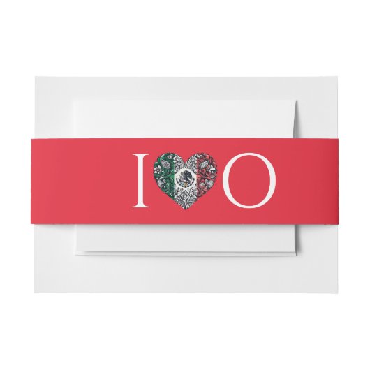 Mexico Couple Wedding Einladungsbanderole (Vorderseite Beispiel)