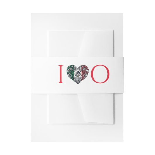 Mexico Couple Wedding Einladungsbanderole (Vorderseite Beispiel)