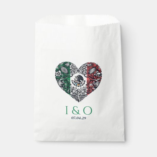 Mexico Couple Wedding Geschenktütchen (Vorderseite)