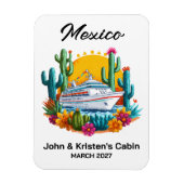 Mexico Cruise Ship Stateroom Marker Magnet (Vertikal)