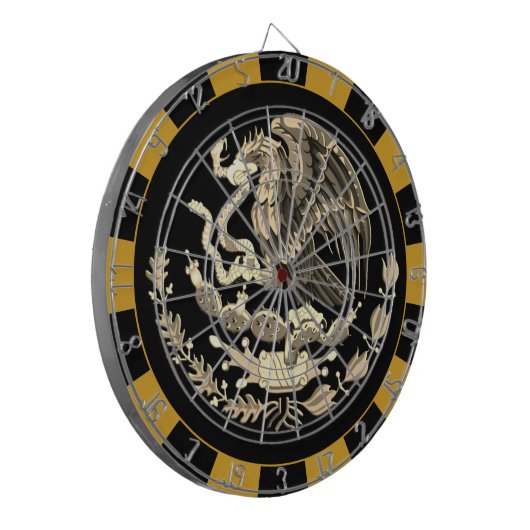 Mexico Dartboard, Eagle & Flag Darts / Game Board Dartscheibe (Vorderseite Links)