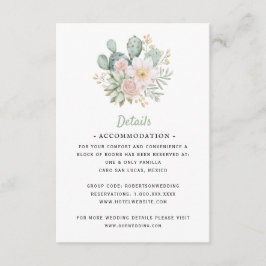 Mexico Destination | Blooming Cactus | Details Begleitkarte