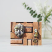 Mexico Door Knocker Postkarte (Stehend Vorderseite)