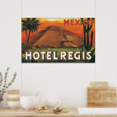 Mexico DS Hotel Regis, Vintag Poster (Küche)