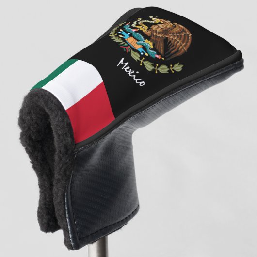 Mexico Eagle & Mexikos Flagge / Golf Clubs Abdecku Golf Headcover (3/4 Vorderseite)