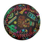 Mexico Fiesta Muster Baseball (Vorderseite Links)