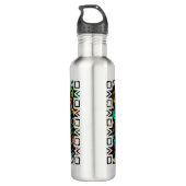 Mexico Fiesta Muster Edelstahlflasche (Rückseite)