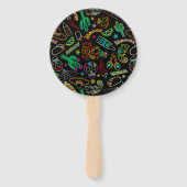 Mexico Fiesta Muster Fächer (Rückseite)