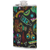 Mexico Fiesta Muster Flachmann (Links)