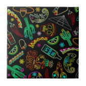 Mexico Fiesta Muster Fliese (Vorderseite)