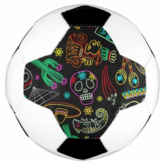Mexico Fiesta Muster Fußball (Vorderseite)