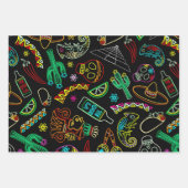 Mexico Fiesta Muster Geschenkpapier Set (Vorderseite 3)