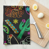 Mexico Fiesta Muster Geschirrtuch (Viertel Falte)