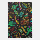 Mexico Fiesta Muster Geschirrtuch (Vertikal)