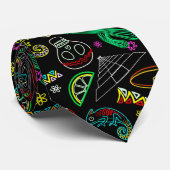 Mexico Fiesta Muster Krawatte (Gerollt)