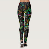 Mexico Fiesta Muster Leggings (Rückseite)