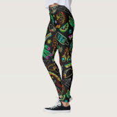 Mexico Fiesta Muster Leggings (Links)
