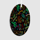 Mexico Fiesta Muster Ornament (Vorderseite)