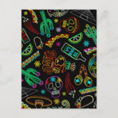 Mexico Fiesta Muster Postkarte (Vorderseite)