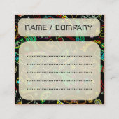 Mexico Fiesta Muster Quadratische Visitenkarte (Vorderseite)