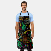 Mexico Fiesta Muster Schürze (Getragen)