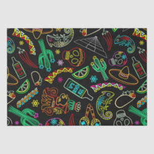 Mexico Fiesta Muster Seidenpapier