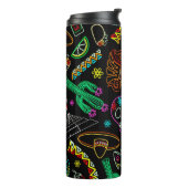 Mexico Fiesta Muster Thermosbecher (Nach links gedreht)