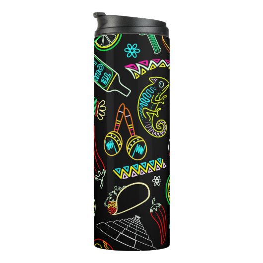 Mexico Fiesta Muster Thermosbecher (Nach rechts gedreht)