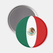 Mexico Fisheye Flag Magnet (Vorderseite/Rückseite)