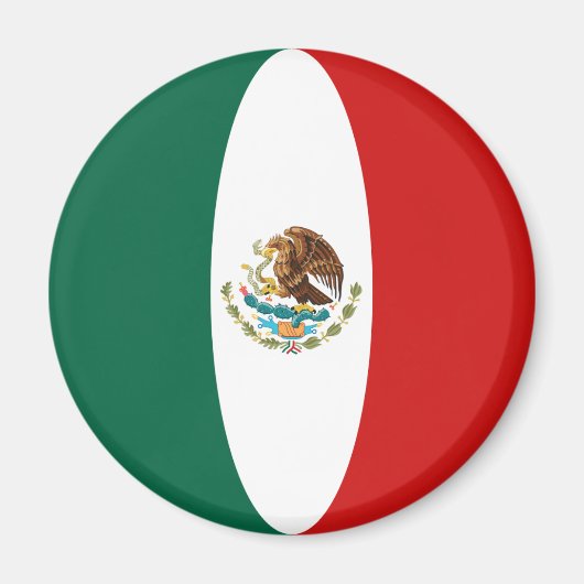 Mexico Fisheye Flag Magnet (Vorne)