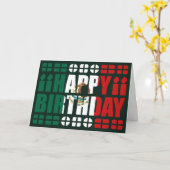 Mexico Flag Birthday Card Karte (Gelbe Blume)