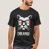 Mexico Flag   Cat Mexican Saying Chilango T-Shirt (Vorderseite)
