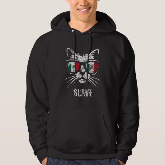Mexico Flag  Cat Vintage Mexican Saying 3 Hoodie (Vorderseite)