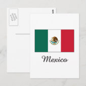 Mexico Flag Design Postkarte (Vorne/Hinten)