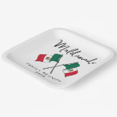 Mexico Flag Family Wiedersehen Pappteller (Gewinkelt)