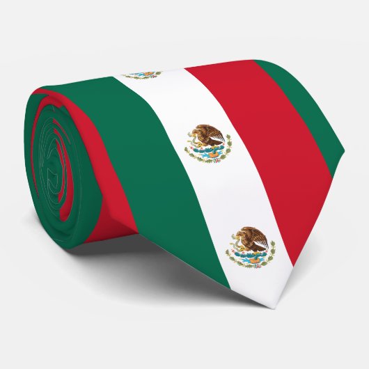 MEXICO FLAG KRAWATTE (Gerollt)