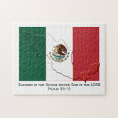 MEXICO FLAG Meured Nation | Puzzle (Horizontal)
