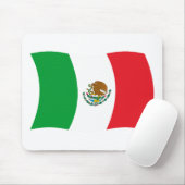 Mexico Flag Mousepad (Mit Mouse)