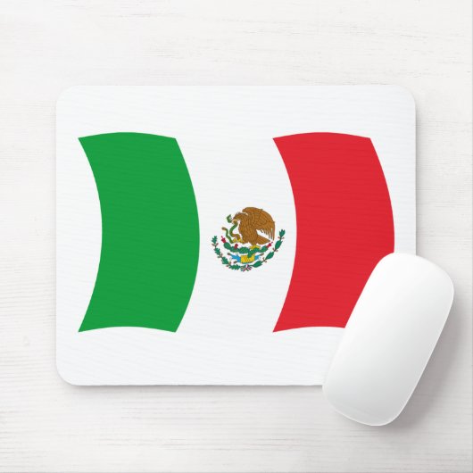 Mexico Flag Mousepad (Mit Mouse)